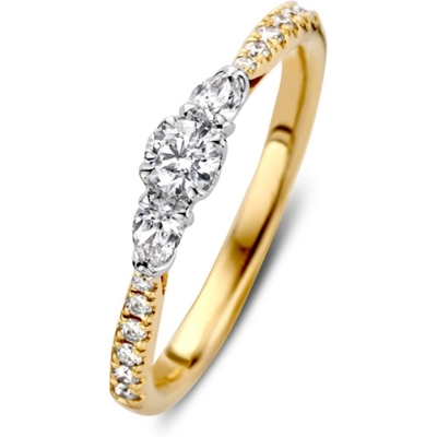 Excellent Jewelry RX417250 14k bicolor gouden ring met 0,51 ct diamant