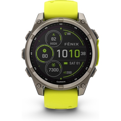 Garmin 010-02906-21 Fenix 8 Sapphire Solar titanium smartwatch 47 mm