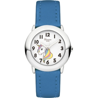 Garonne KV22Q457 Unicorn kinderhorloge blauw 27 mm