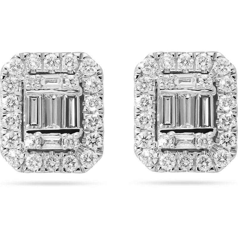 Treasure Collection TC-56747 14k witgouden oorknopjes met 0,15 ct diamant