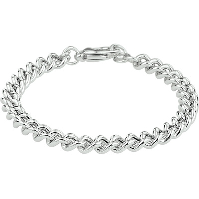 gourmette 71 mm zilver gerhodineerd