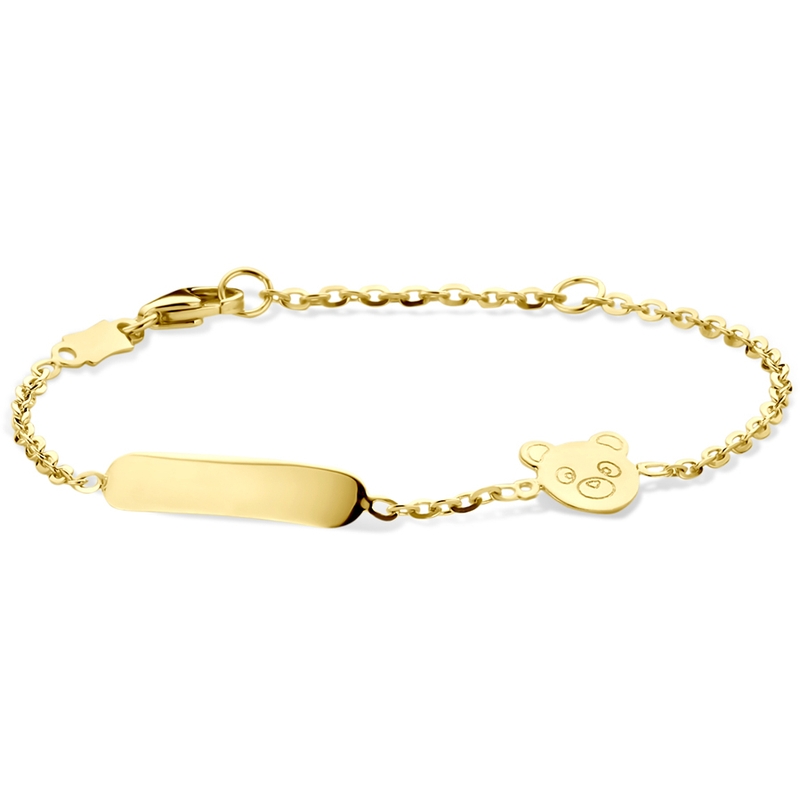 graveerarmband beer 11 - 13 cm 14K geelgoud