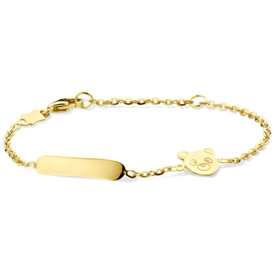 graveerarmband beer 11 - 13 cm 14K geelgoud