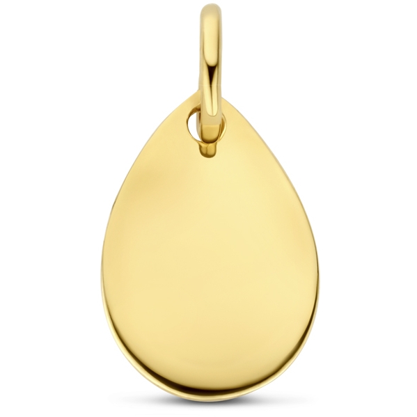 graveerhanger 10 mm 14K geelgoud