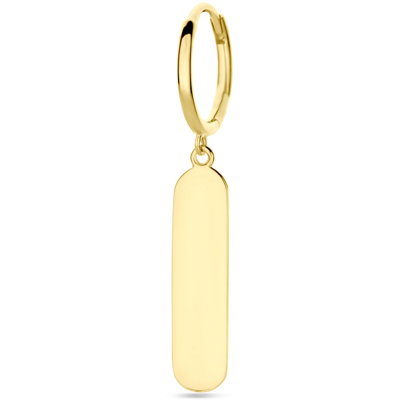 graveeroorring per stuk 34 mm 14K geelgoud