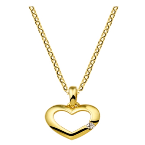 Treasure Collection TC-42929 Gouden hanger hart