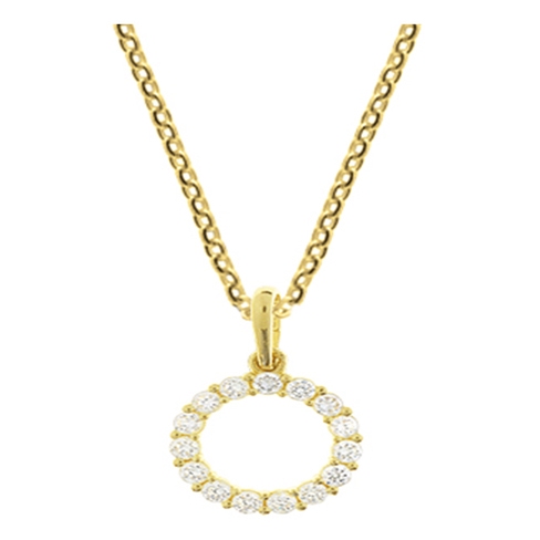 Treasure Collection TC-42923 Gouden hanger zirkonia