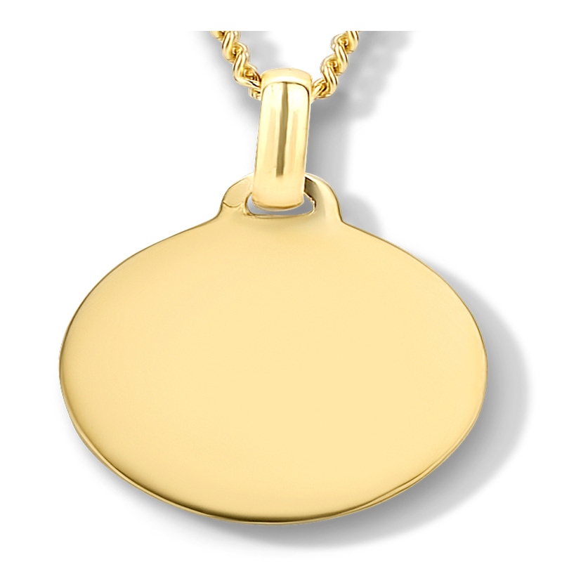 Treasure Collection TC-50711 14 karaat gouden graveerhanger 14,5 mm