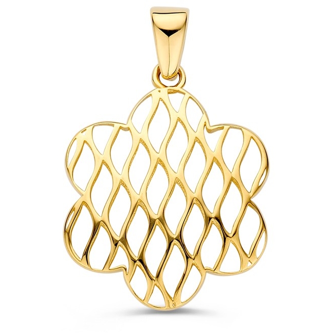 Excellent Jewelry HM108162 14k hanger bloemvorm 17 mm
