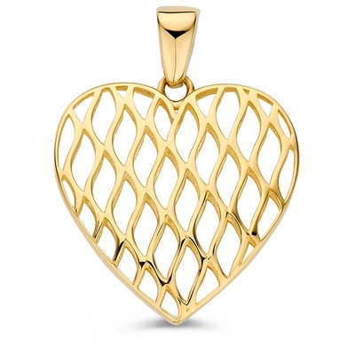 Excellent Jewelry HM108168 14k hanger hart 17 mm