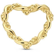 hanger hart 13 mm 14K geelgoud