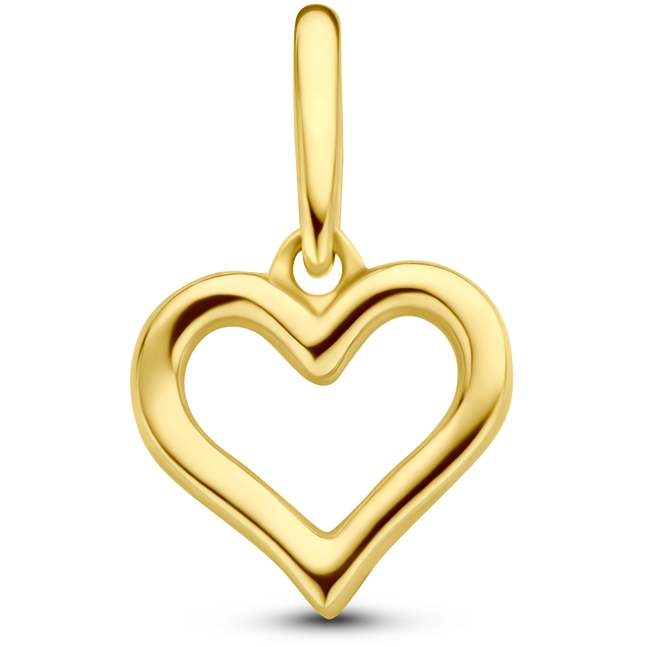 hanger hart 14K geelgoud