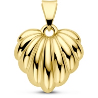 hanger hart 22 mm 14K geelgoud