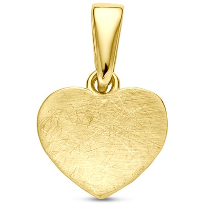 hanger hartje polimat 13 mm 14K geelgoud