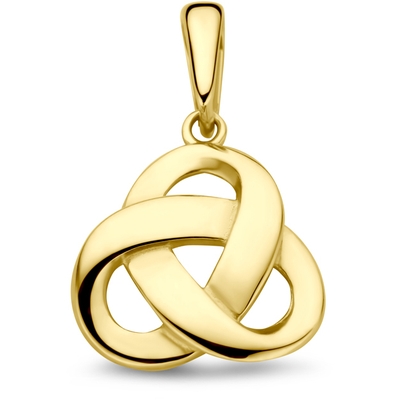 hanger knoop 16 mm 14K geelgoud