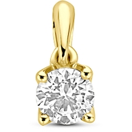 hanger lab grown diamant 025ct h si 95 mm 14K geelgoud