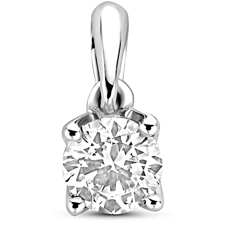 hanger lab grown diamant 025ct h si 95 mm 14K witgoud