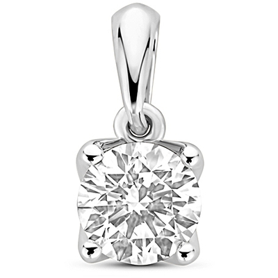 hanger lab grown diamant 050ct h si 10 mm 14K witgoud