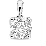 hanger lab grown diamant 100ct h si 11 mm 14K witgoud