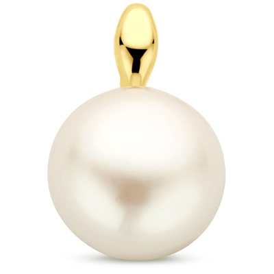 hanger parel 12 mm 14K geelgoud