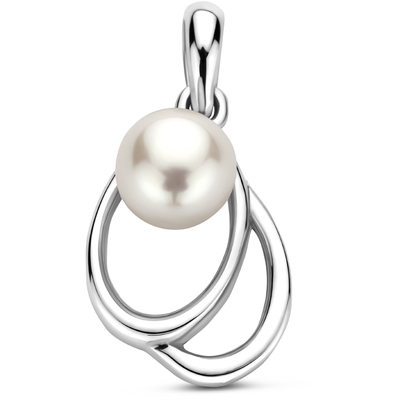 hanger parel 155 mm zilver gerhodineerd