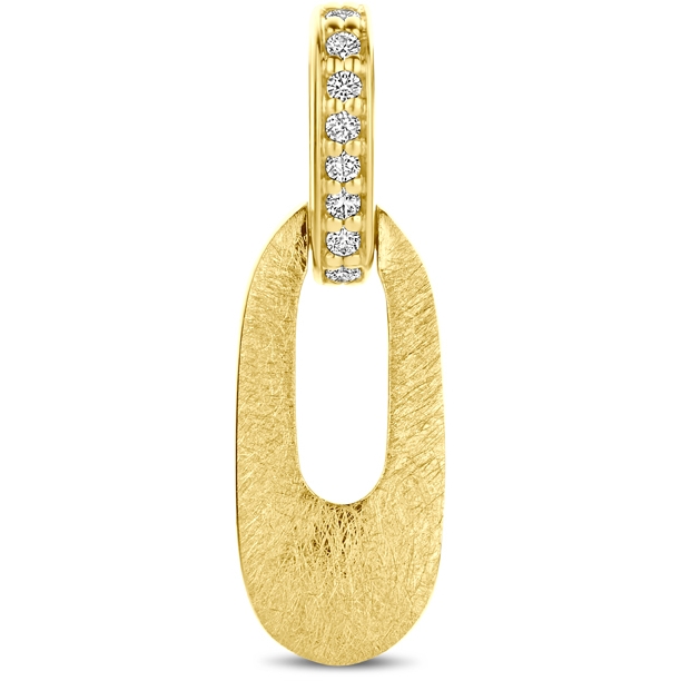 hanger polimat diamant 003ct h si 20 mm 14K geelgoud