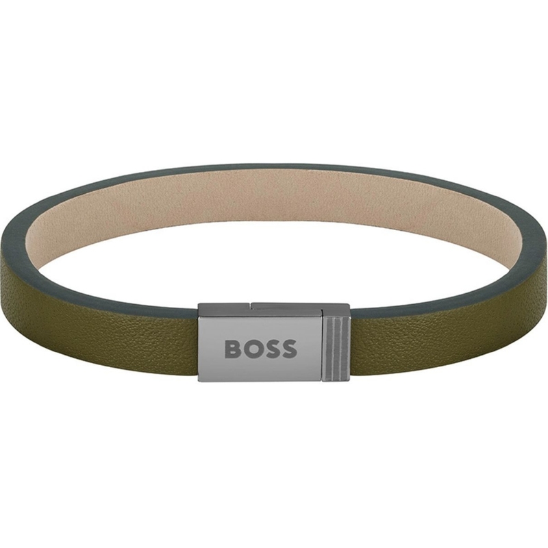 BOSS Jewels HBJ1580338M Leren Jace heren armband 19 cm