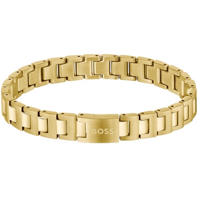 HBJ1580753 Goudkleurige stalen schakelarmband 19 cm