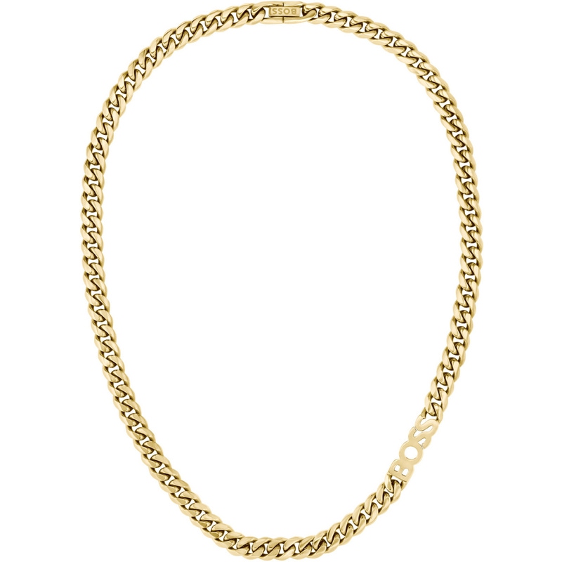 Hugo Boss Heren Ketting Staal HBJ1580770 Logo