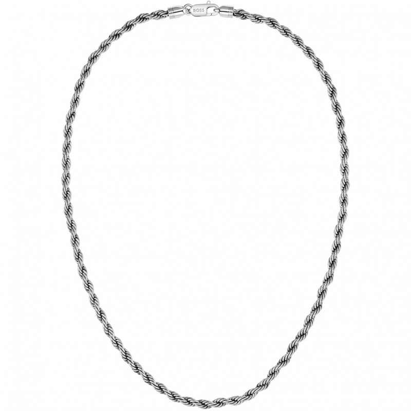 Hugo Boss Heren Ketting Staal HBJ1580839 55cm