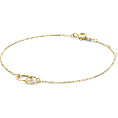 JKB22048 Double Trouble 14k gouden armband 16-18 cm