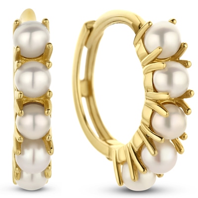 JKE22220 Pearls Amalfi 14k gouden oorringen met parel