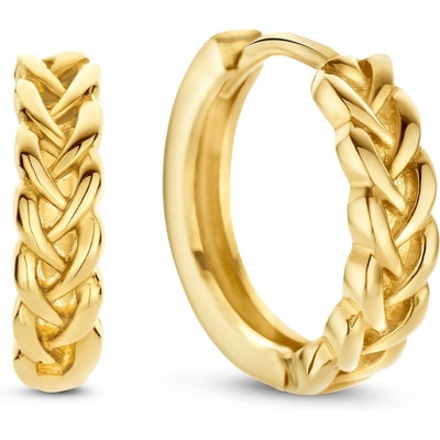 JKE23264 Peit Sablon 14k gouden oorringen 12 mm