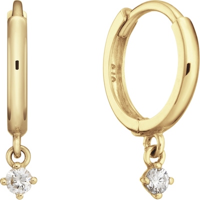 JKE24441 Shining Star 14k gouden oorringen met topaas
