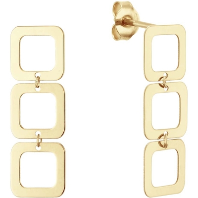 JKE24466 Laguna 14k gouden oorhangers 25 mm