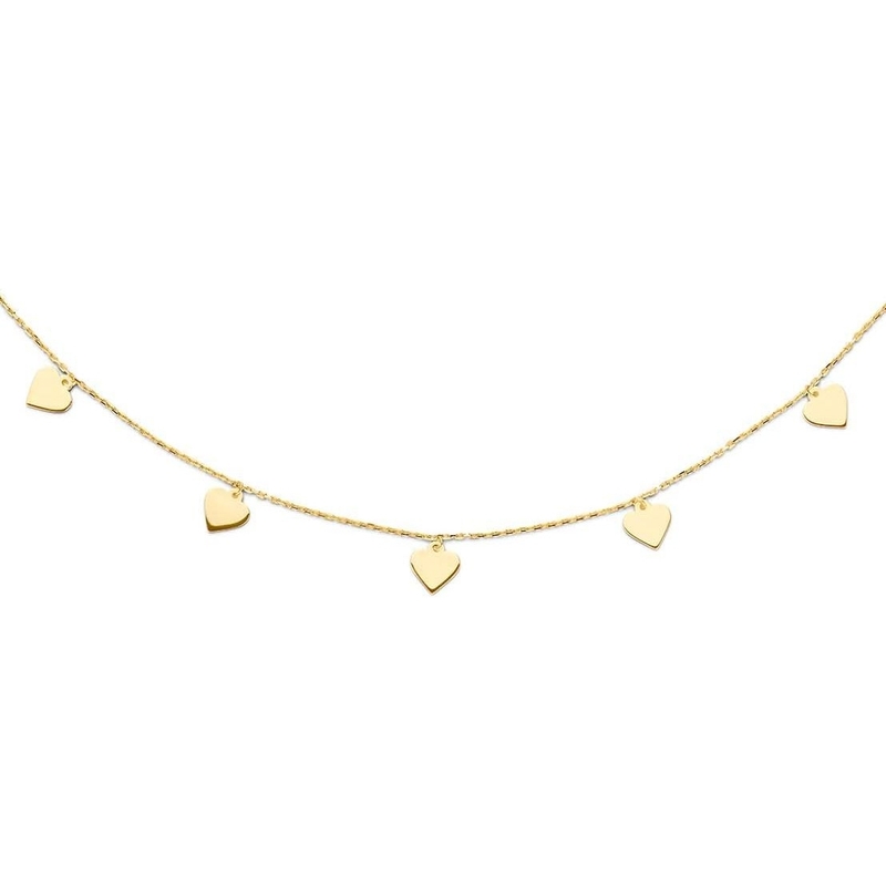 Jackie JKN20.023 14k gouden ketting hearts 40-45 cm