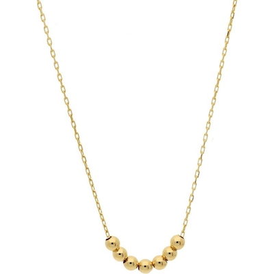 Jackie JKN20.084 14 karaat gouden mini dots collier 38-42 cm