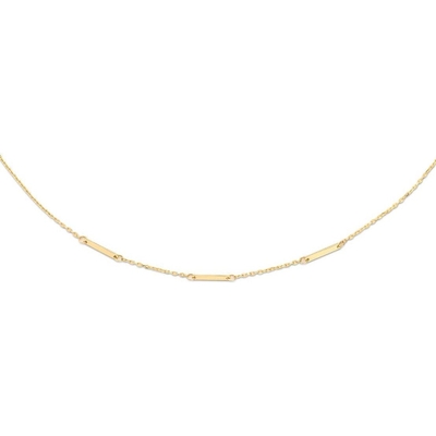 Jackie JKN21.101 14k gouden triple bar ketting 38-42 cm