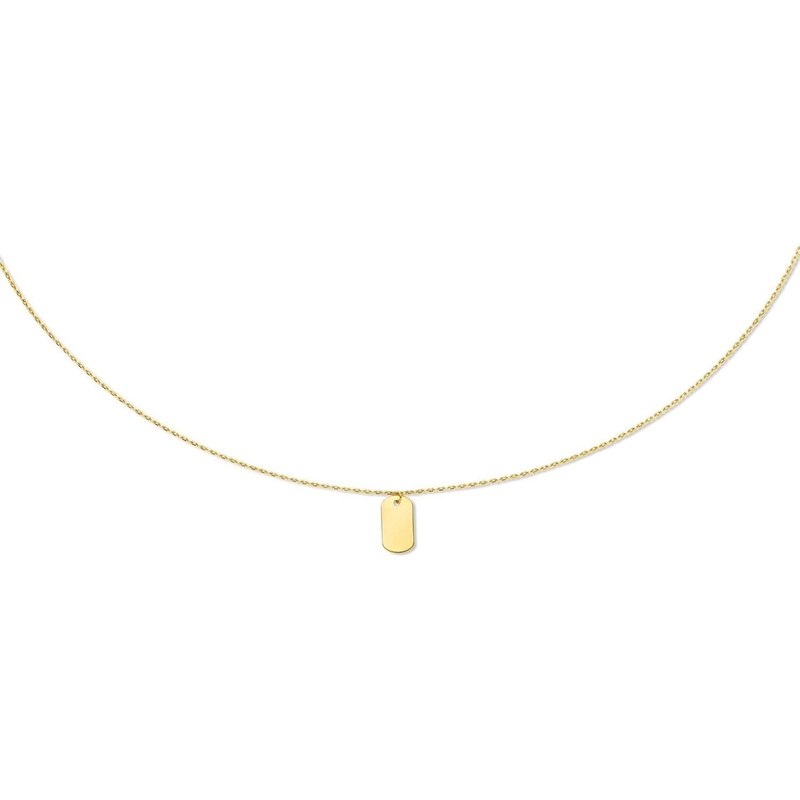 Jackie JKN23.354 Initial 14k gouden graveerketting 40-45 cm
