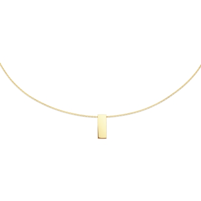 JKN24415 EngravingBar14k gouden ketting 40-45 cm