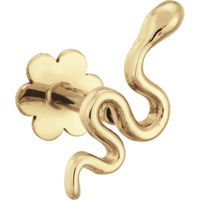 JKP24429 Snake 14k gouden piercing 10 mm