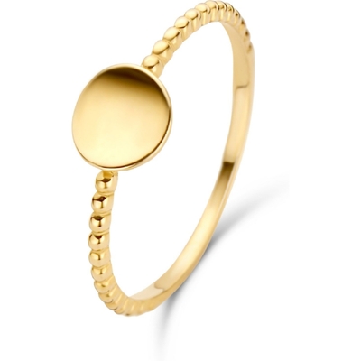 Jackie JKR20.071 14 karaat gouden ring twisted disc