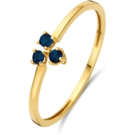 Jackie JKR23.364 Triangle Sapphire 14k gouden ring met saffier