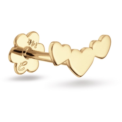 Jackie 3 Hearts Piercing 585