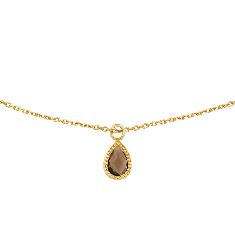 Jackie Amstel Smoky Quartz Necklace 585
