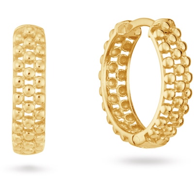 JKE25570 Ariane 14k gouden oorringen 14 mm