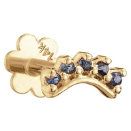 Jackie Curve Sapphire Piercing 585