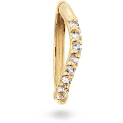 Jackie Rivira Topaz Piercing Single Hoop