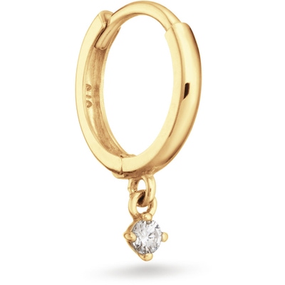 Jackie Shing Star White Topaz Single Hoop 585