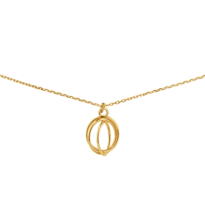 JKN25551 Spindle 14k gouden ketting met hanger